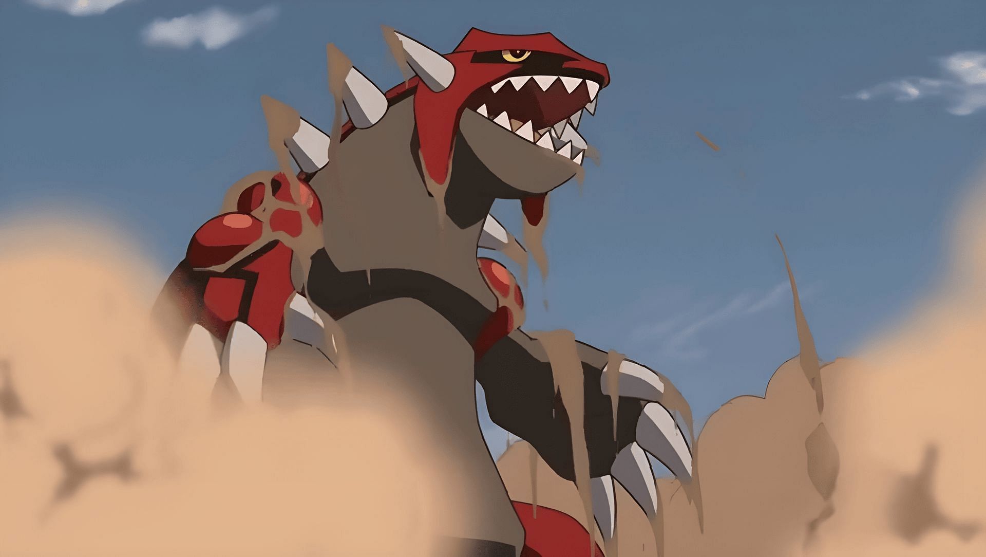 Groudon in the anime (Image via TPC)
